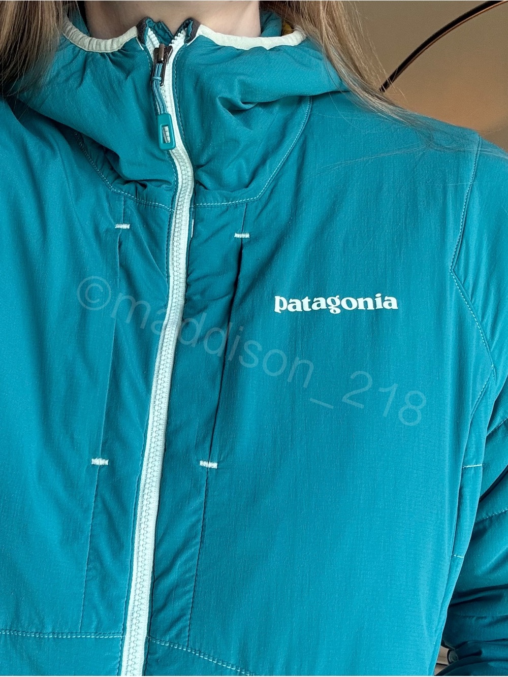 Patagonia Nano Air Hoodie Jacket Large Tobago Blue Insulated Jacket L